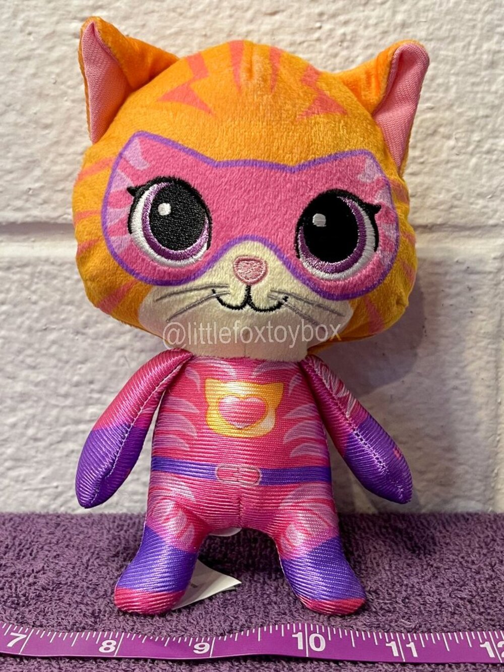 Disney SuperKitties Ginny Plush Just Play Orange Tabby Cat Su-Purr Wild ESSA Wow